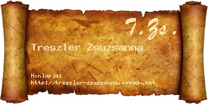 Treszler Zsuzsanna névjegykártya