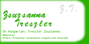 zsuzsanna treszler business card